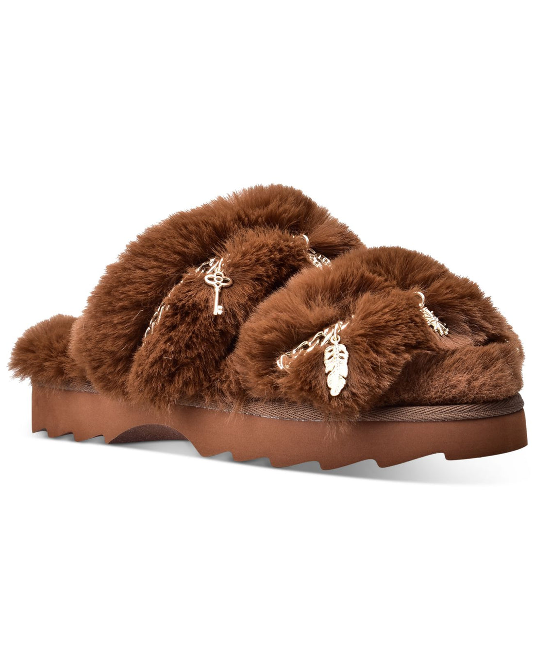 Wild Pair Womens Paiyge Chain Slippers