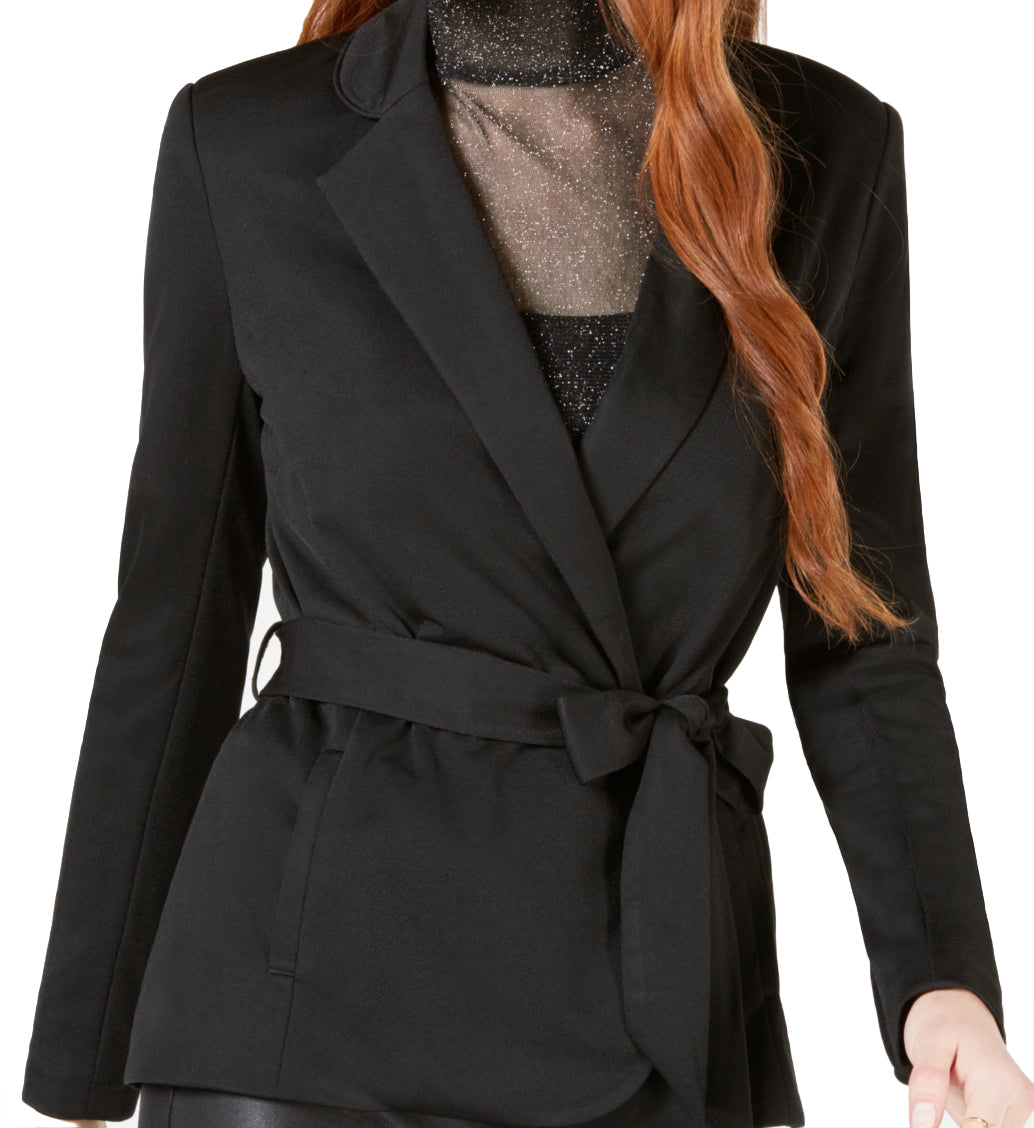 XOXO Juniors Tie Waist Blazer Without Tiebelt