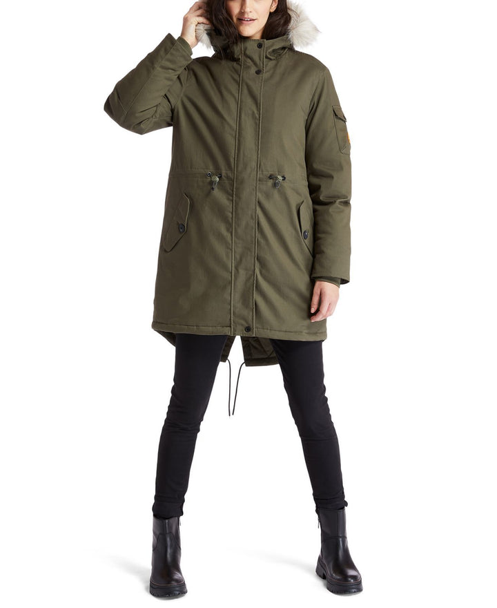 Timberland Womens Mt Kelsey Sherpa-Lined Hooded Parka