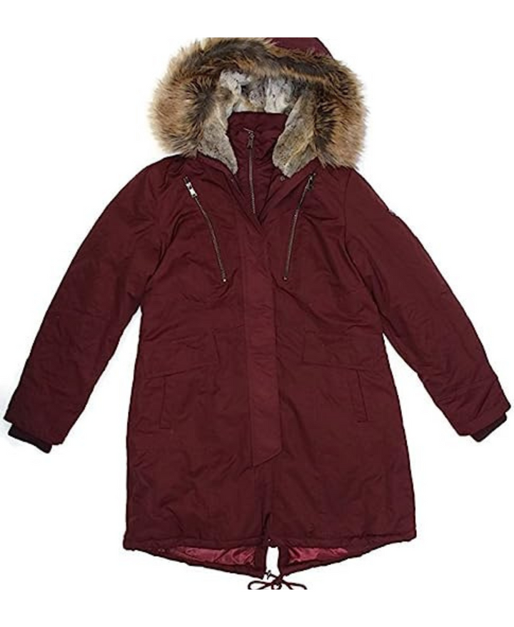 1 Madison Expedition Womens Faux Fur Hooded Parka Jacket