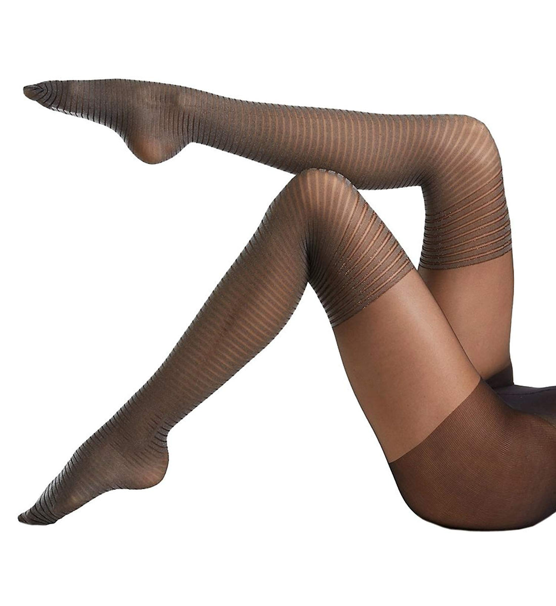 Hue Womens Shimmer Stripe Tights