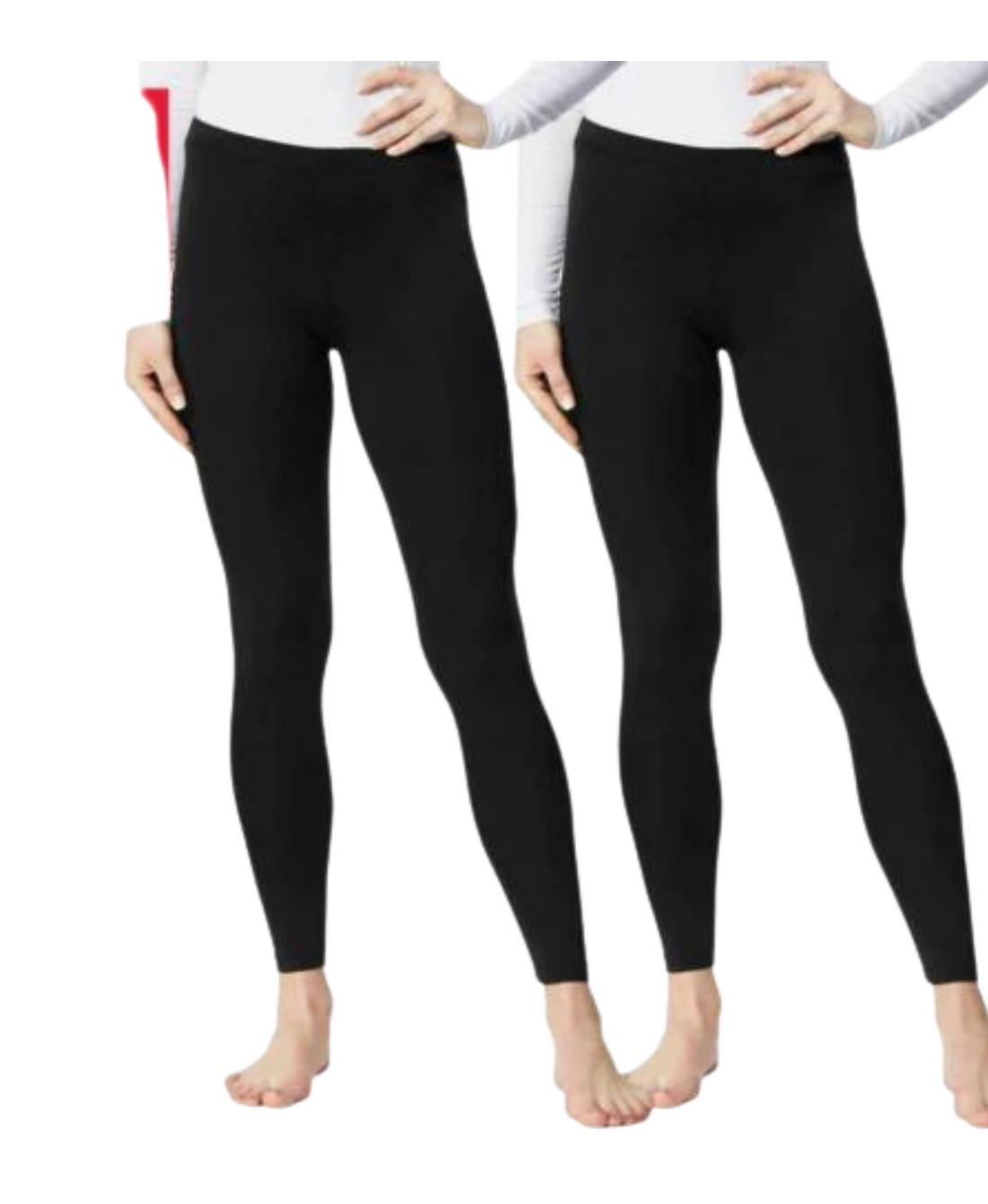 32 DEGREES Womens Base Layer Pant Leggings, 2 Pack