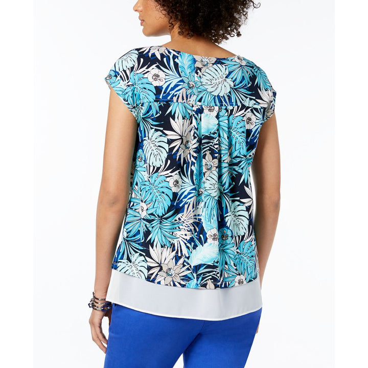 Tommy Hilfiger Womens Aloha Layered Look Top