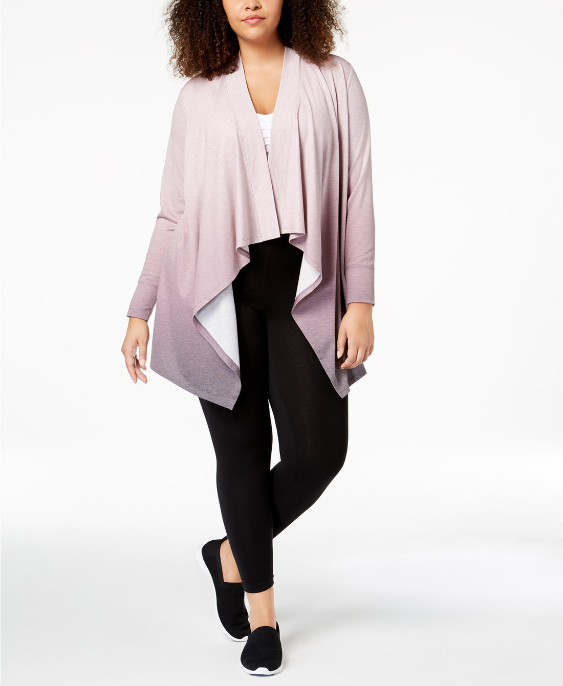 Ideology Womens Plus Size Dip-Dyed Wrap