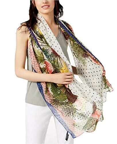 INC International Concepts Womens Tropical Stripe Scarf