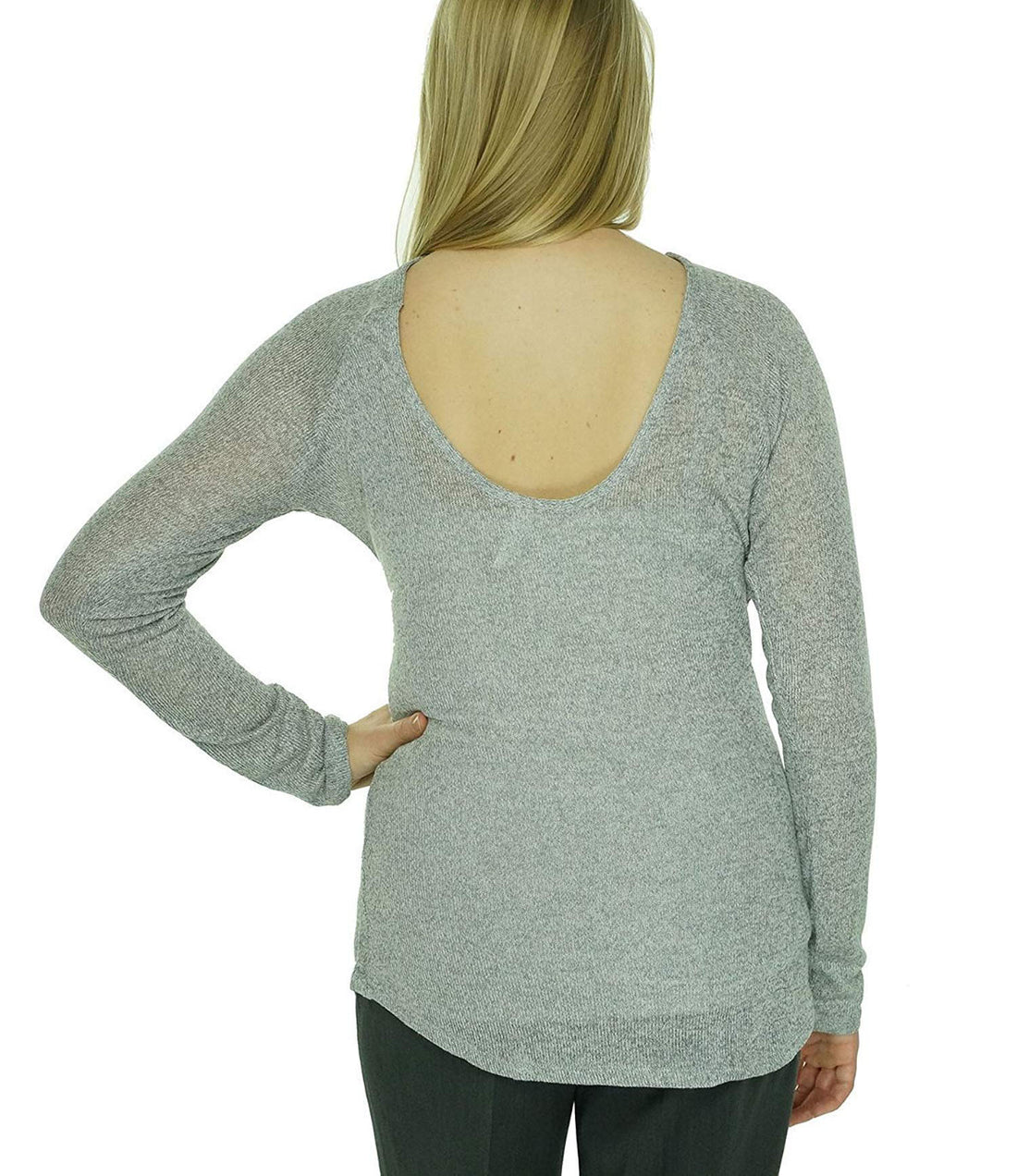 Ideology Women's Raglan-Sleeve Mesh Active Top Medium Heather Grey