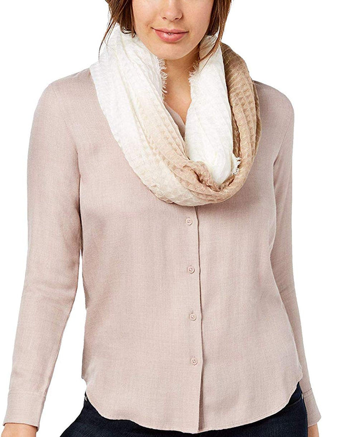 INC International Concepts Womens Ombré Waffle Loop Scarf