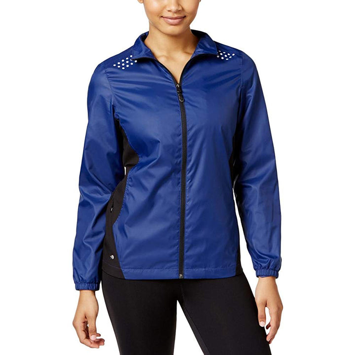 Ideology Womens Windbreaker Hooded Jacket