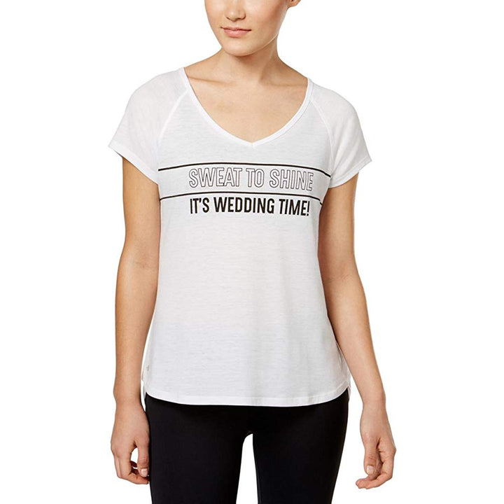 Ideology Womens Wedding Time Graphic T-Shirt