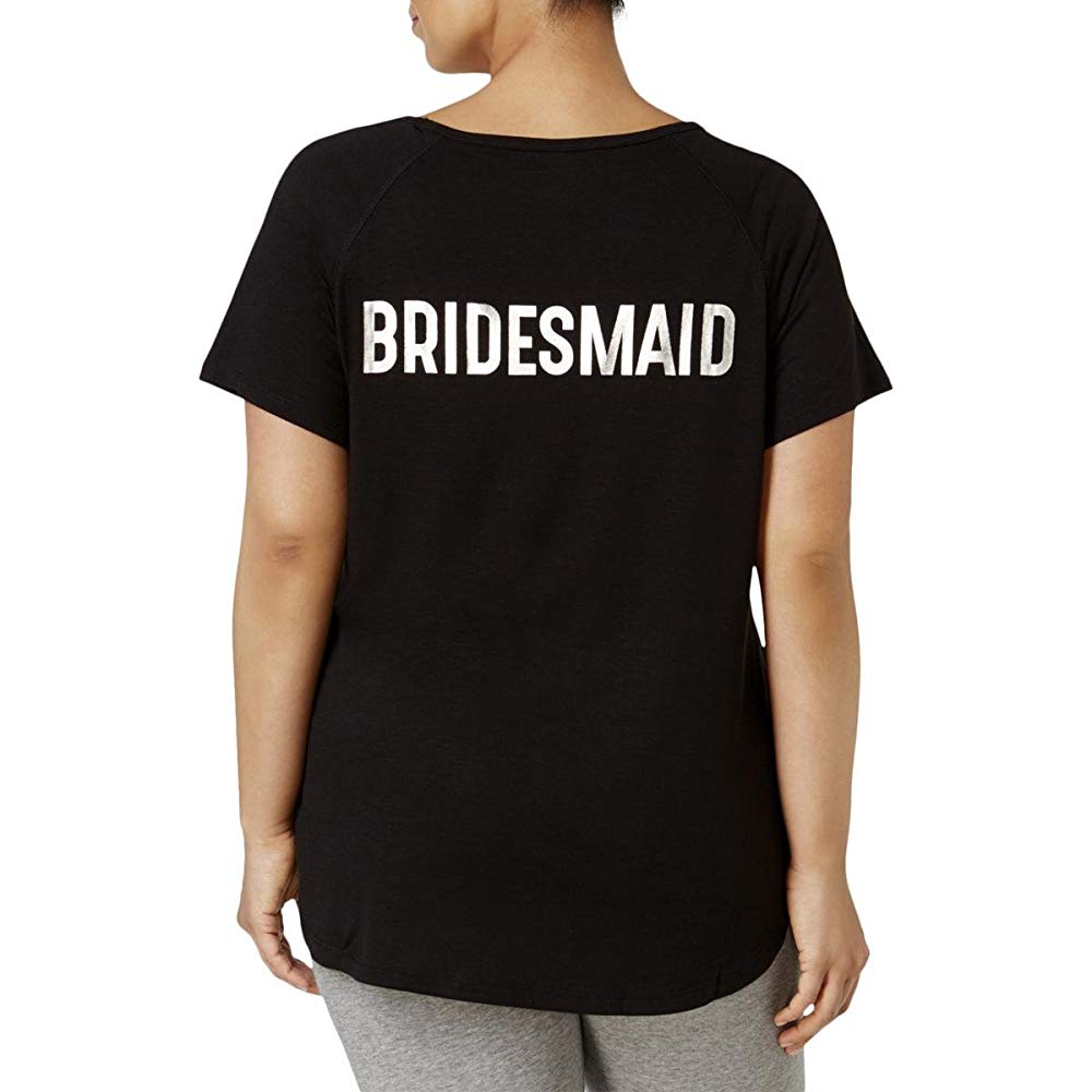 Ideology Womens Wedding Time Bridesmaid Graphic T-Shirt