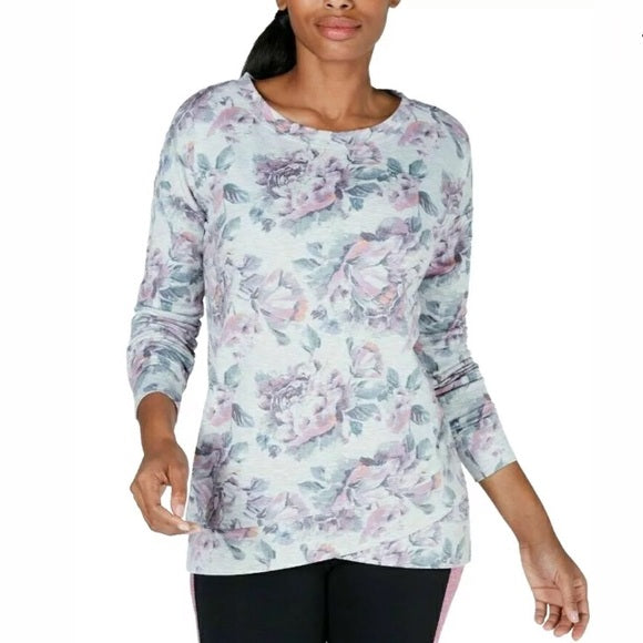 Ideology Printed Tulip Hem Top