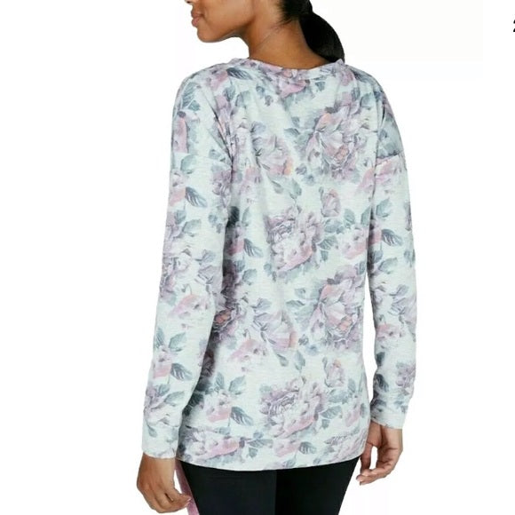 Ideology Printed Tulip Hem Top