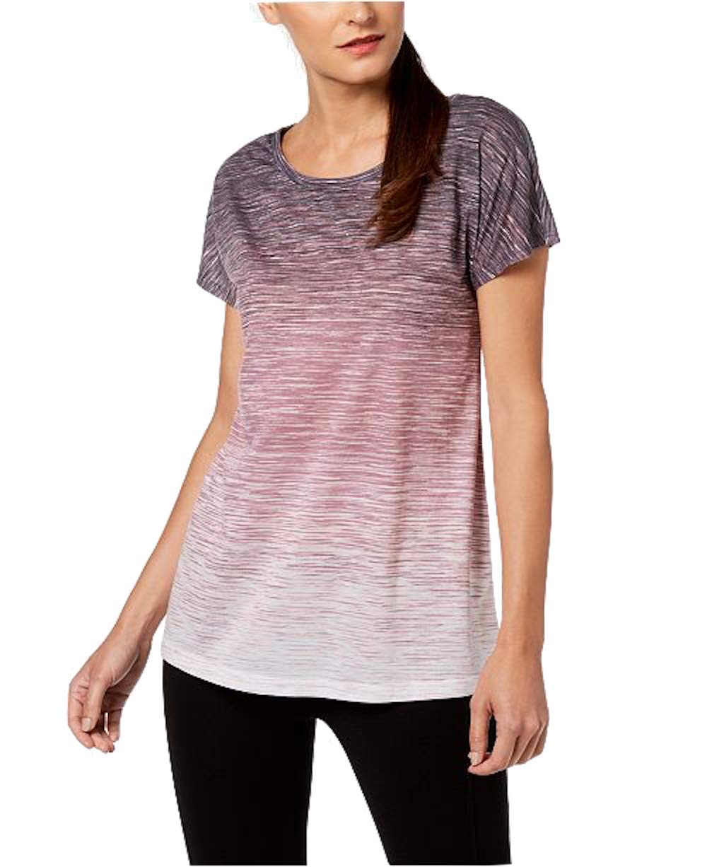 Ideology Womens Space dyed Cutout back T-shirt