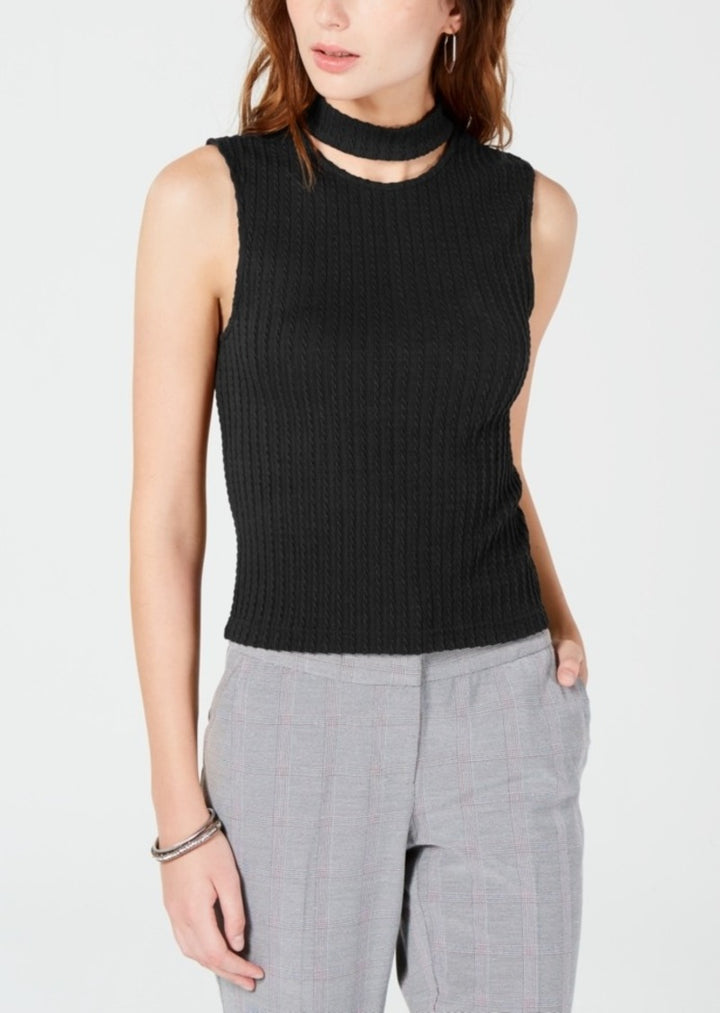 Xoxo Juniors Gigi Choker Knit Crop Top