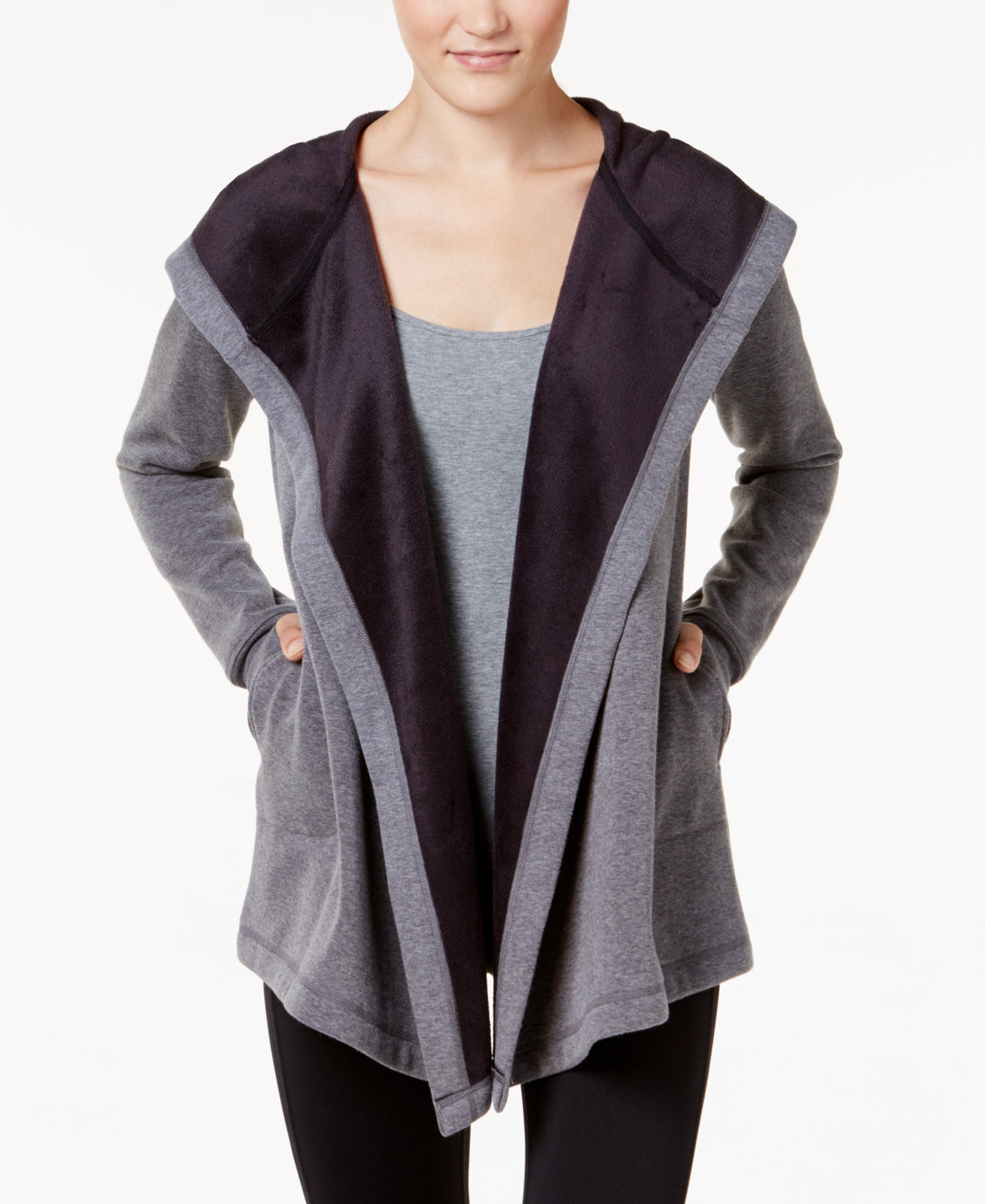 Ideology Womens Hooded Wrap