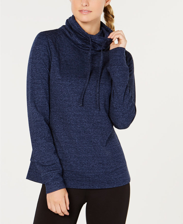 32 Degrees Womens Fleece Quilted Funnel Neck Top