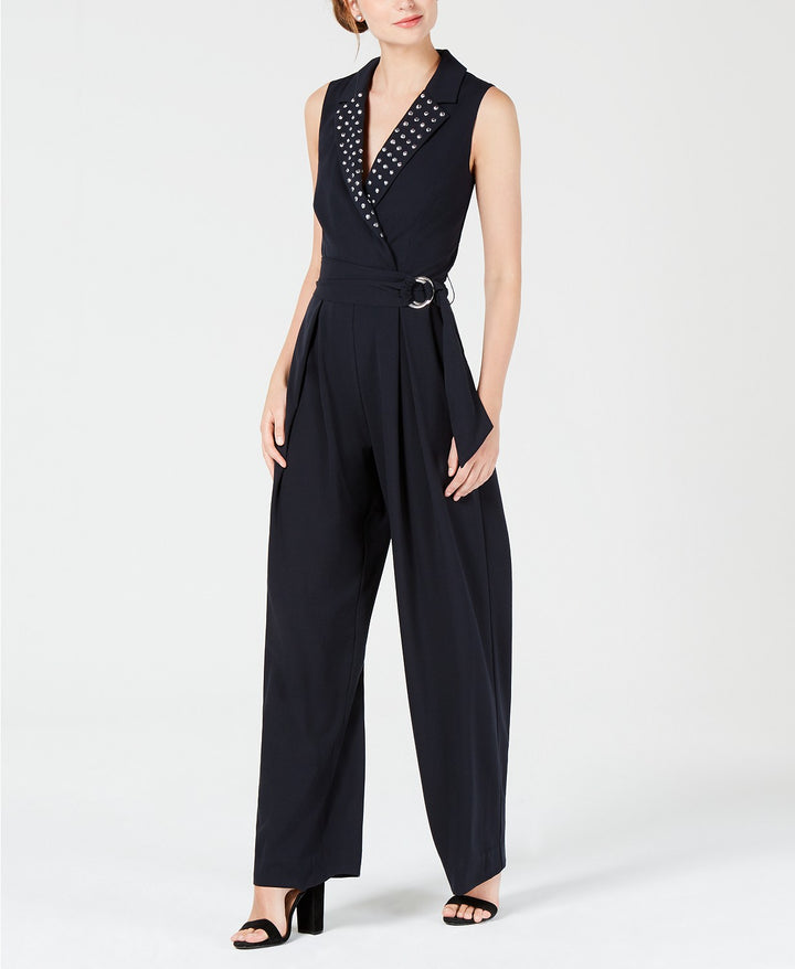 Xoxo Juniors Embellished Belted Jumpsuit