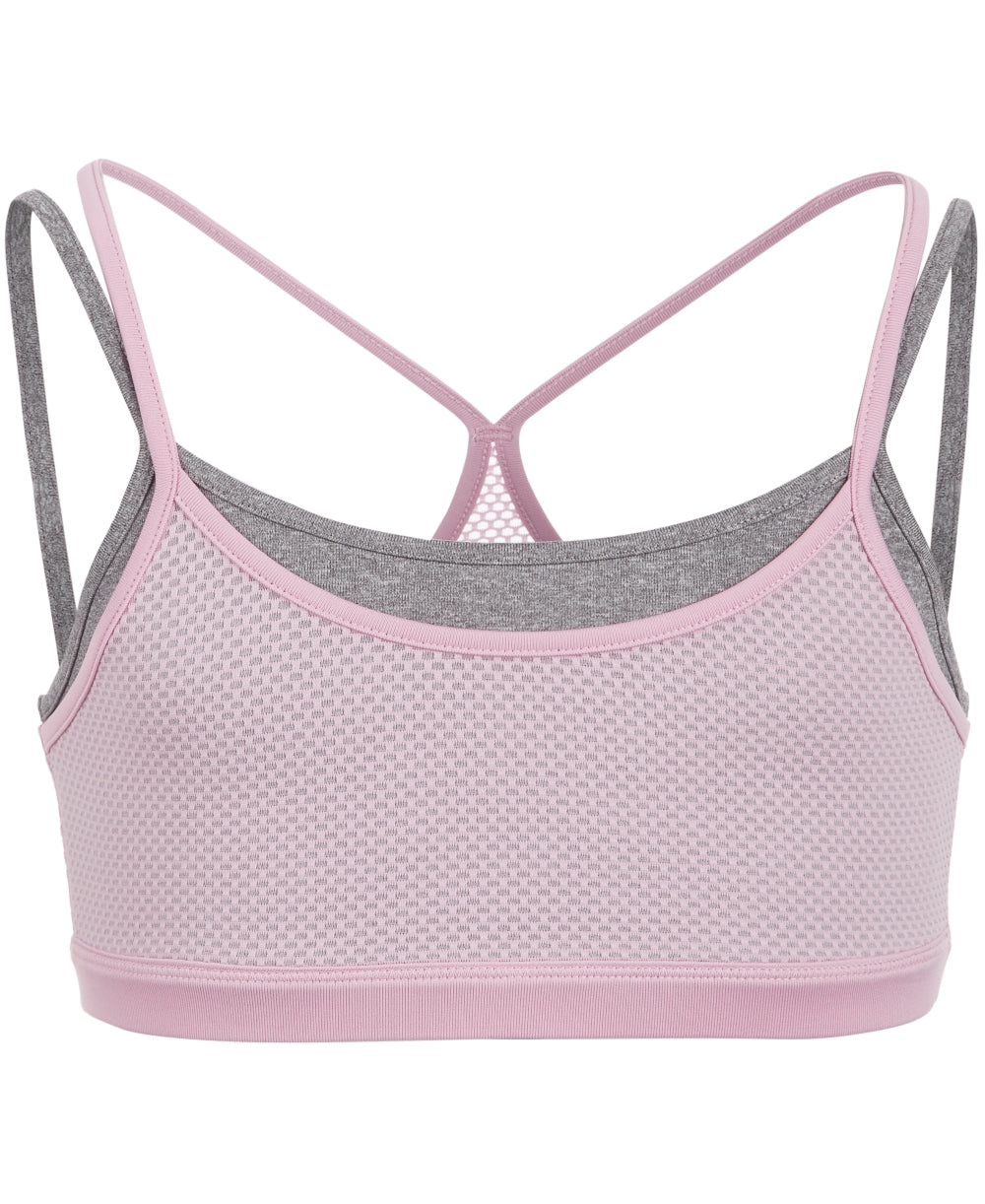 Ideology Womens Layered Sports Bra