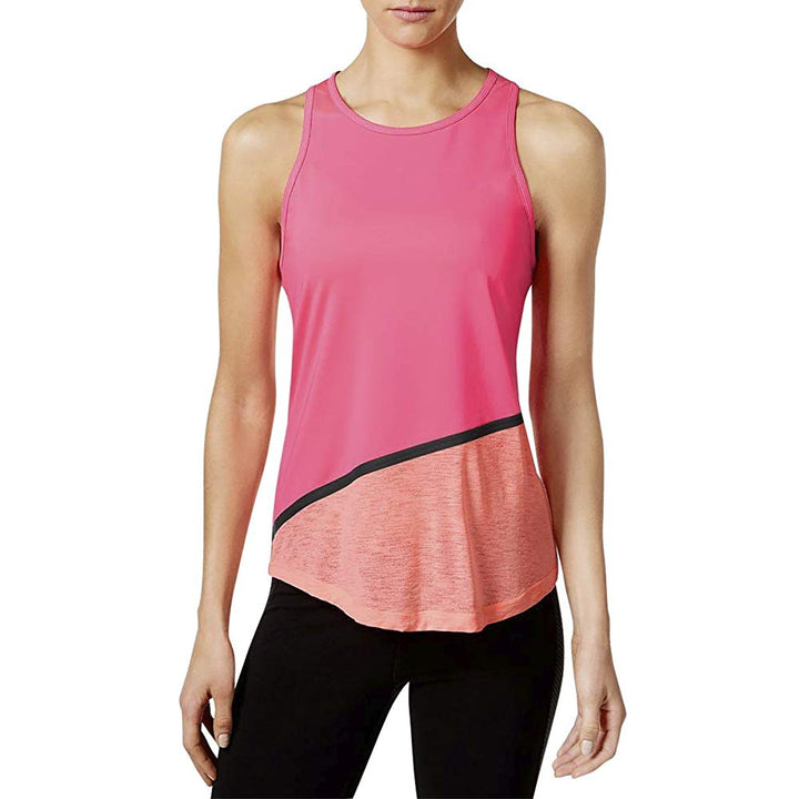 Ideology Womens Colorblock Fitness Tank Top