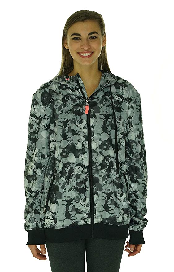 Ideology Womens Zip Front Active Jacket