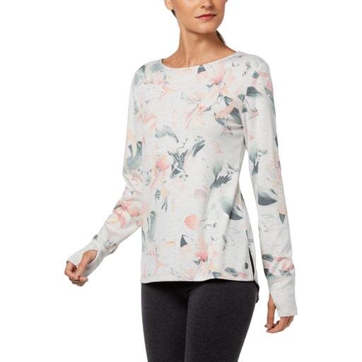 Ideology Womens Floral Print V Back Top