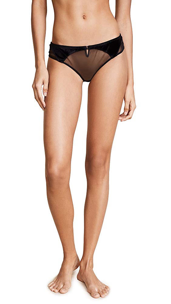 Kendall + Kylie Womens Velour Garter Cheeky Panties