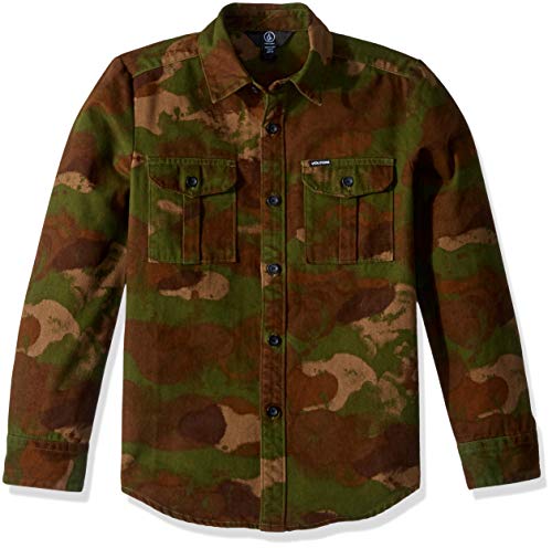 Volcom Big Kid Boys Camo Huckster Shirt