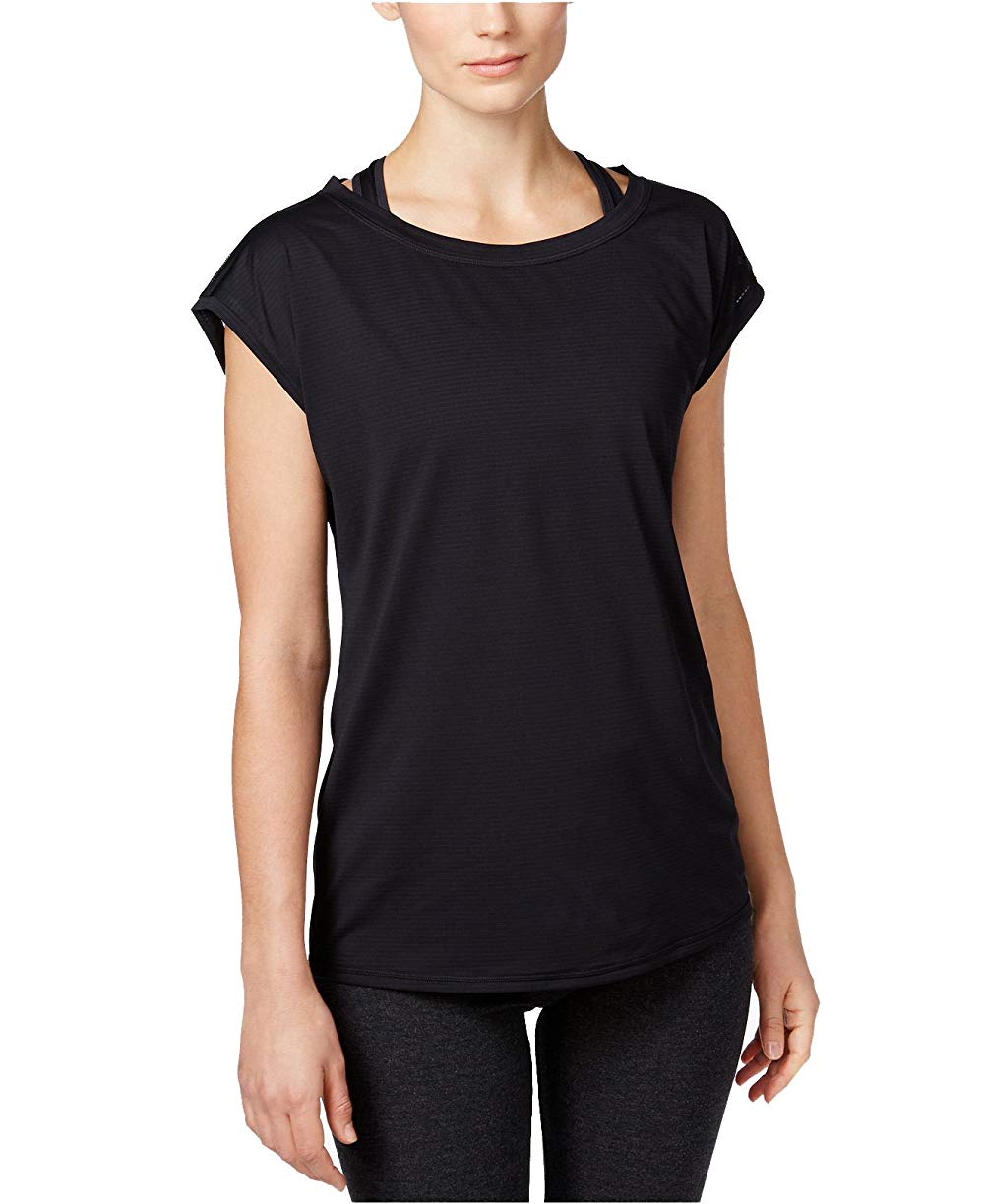 Ideology Womens Mesh Back Top