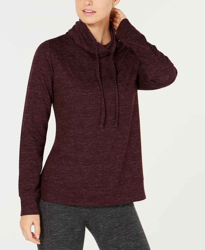 32 Degrees Womens Fleece Quilted Funnel Neck Top