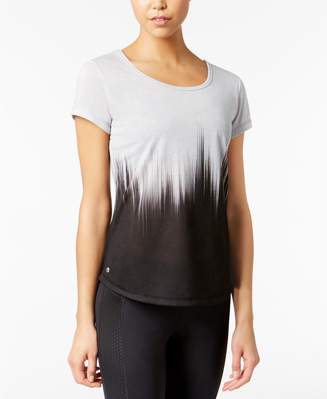 Ideology Womens Dip-Dyed T-Shirt