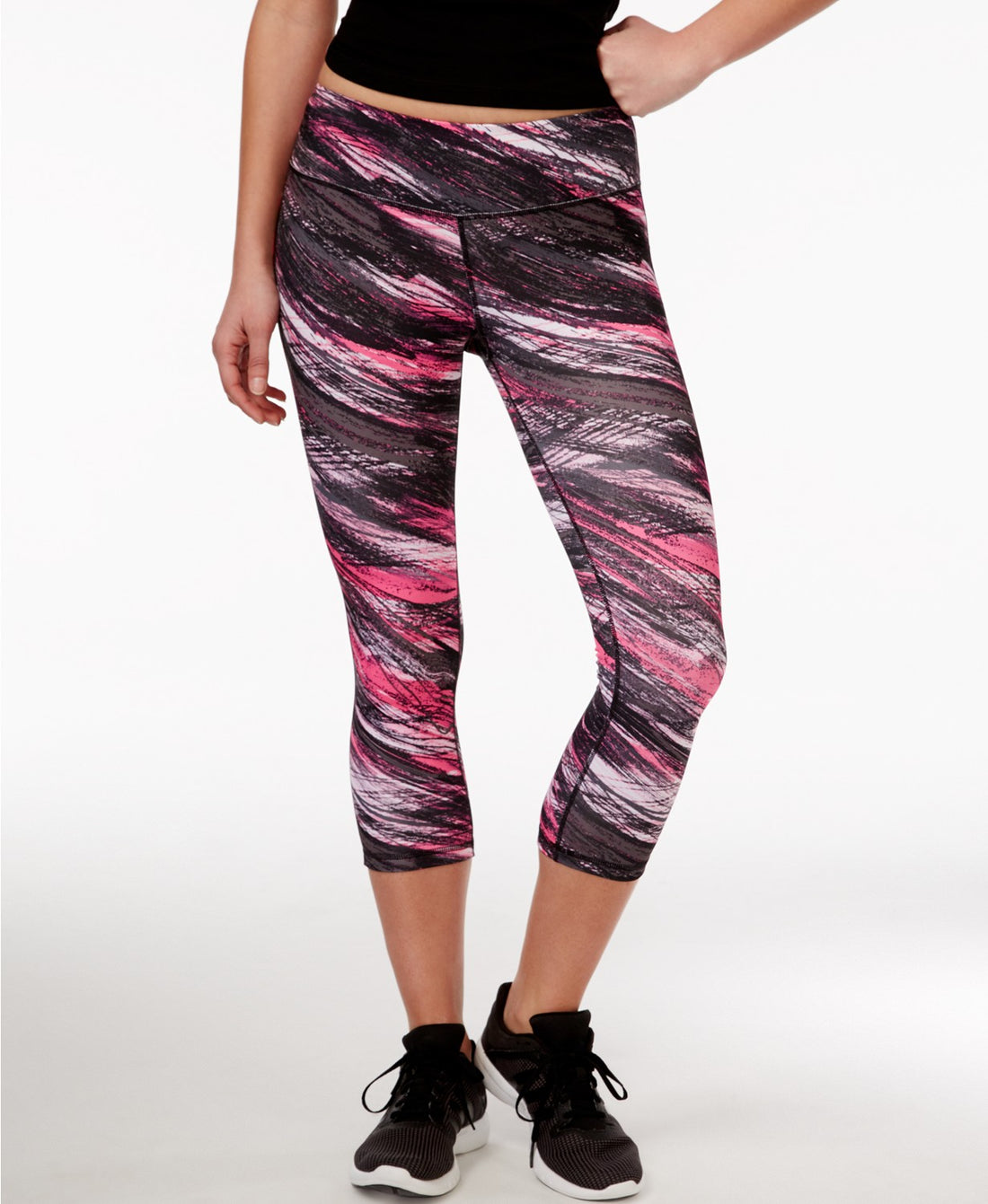 Ideology Womens Printed Cropped Leggings