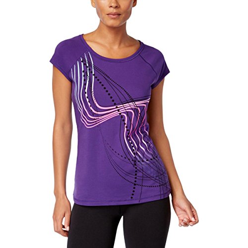 Ideology Womens Ombre Graphic Cap Sleeves T-Shirt