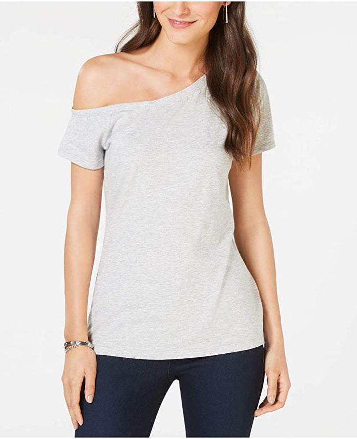 Inc International Concepts Womens One Shoulder T-Shirt