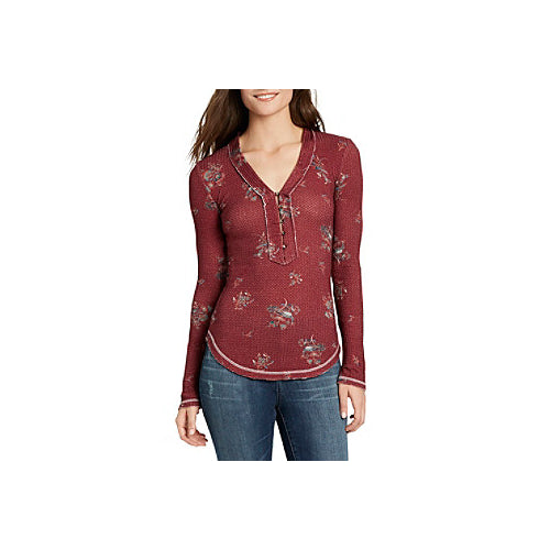 William Rast Womens Woodland North Henley Top