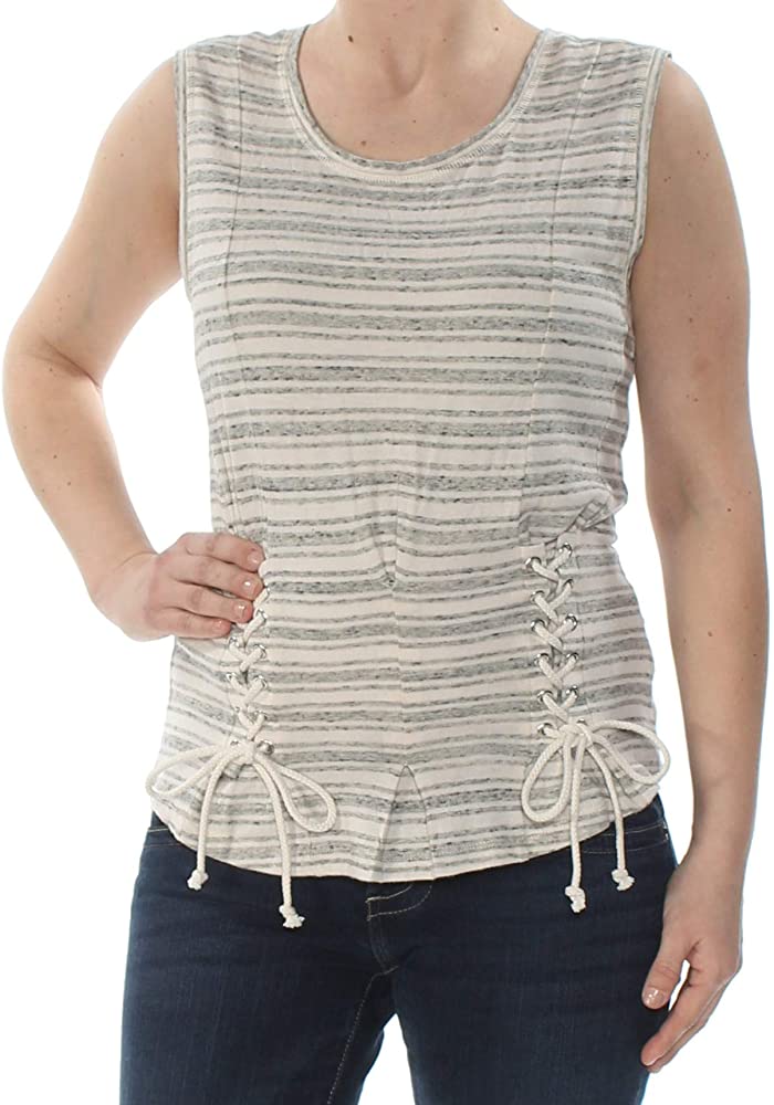 William Rast Womens Corset Detail Top