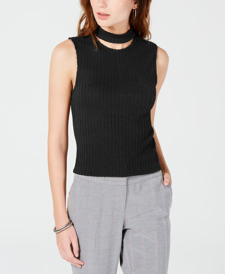 Xoxo Juniors Gigi Choker Knit Crop Top