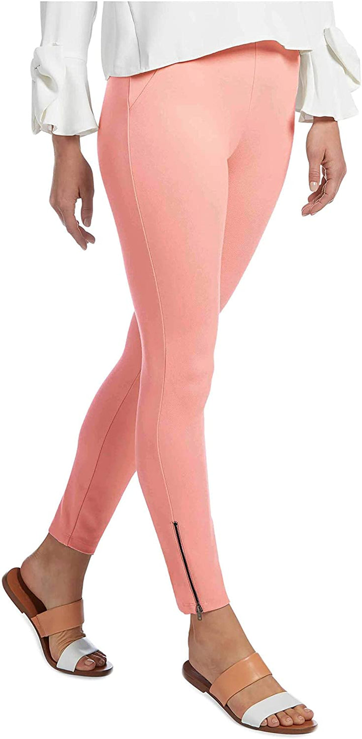 HUE Womens Simply Stretch Ankle Zip Leggings