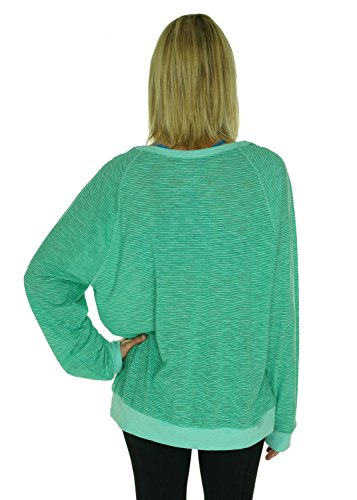 Ideology Womens Raglan-Sleeve Striped Pullover