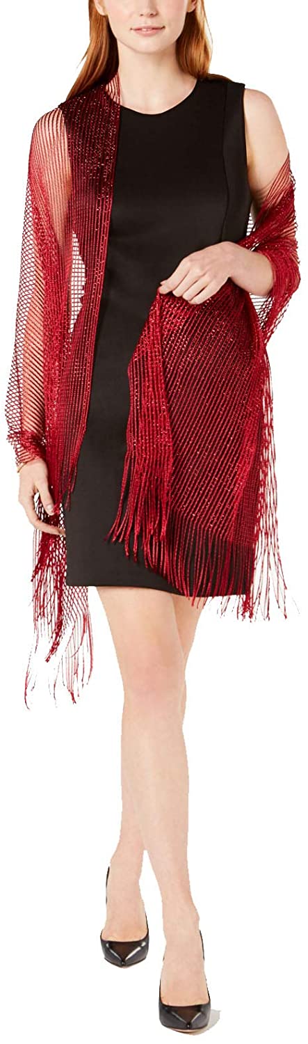 Inc International Concepts Womens Lurex Metallic Net Evening Wrap