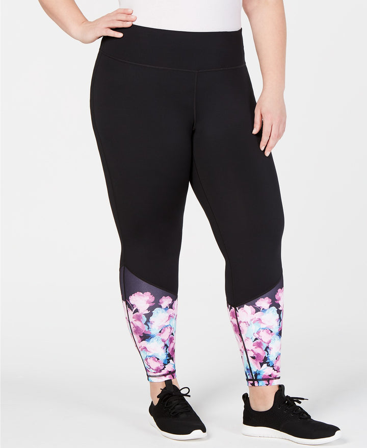 Ideology Womens Floral Ankle Leggings