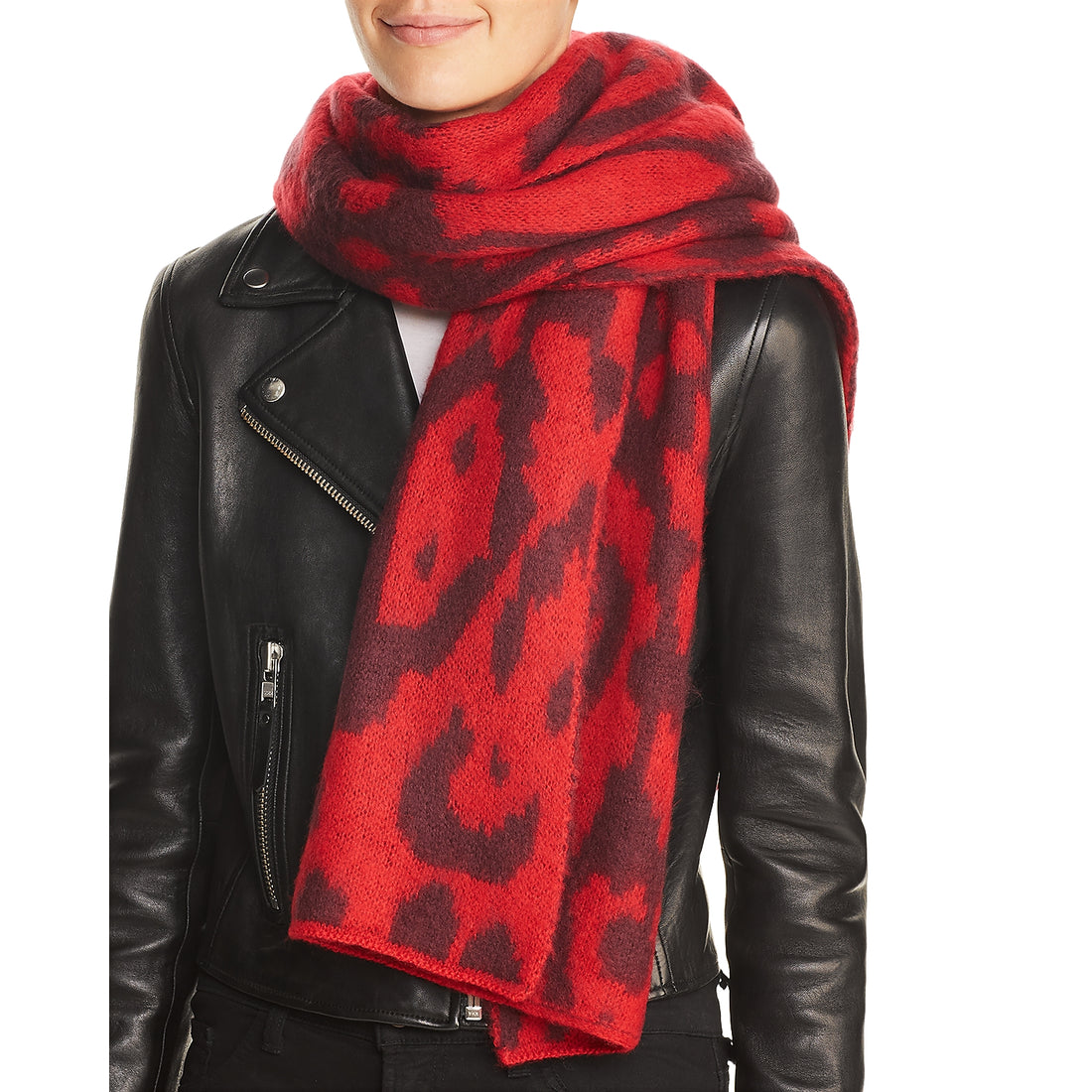 Vero Moda Womens Rica Animal Print Scarf