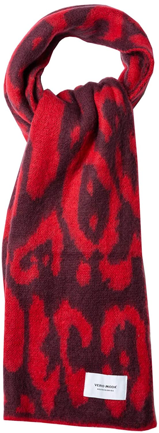 Vero Moda Womens Rica Animal Print Scarf