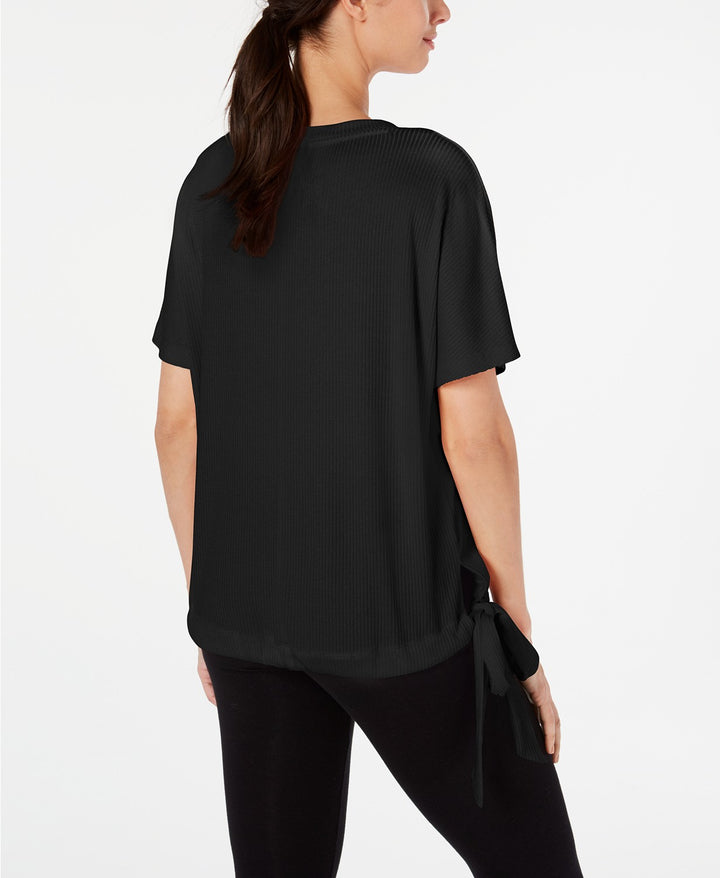 Ideology Womens Tie Hem Top