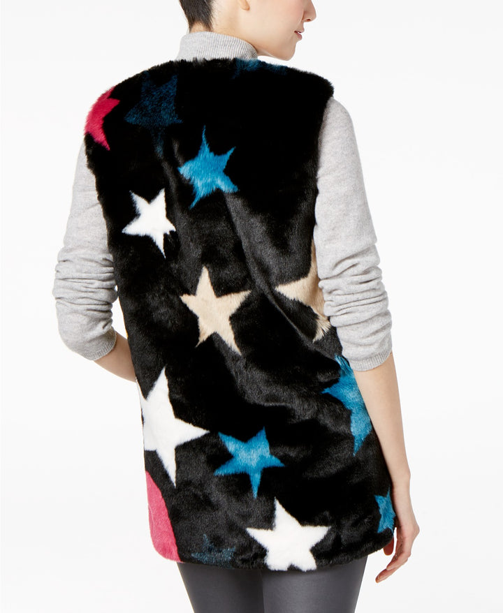 Inc International Concepts Womens Star Faux-fur Vest