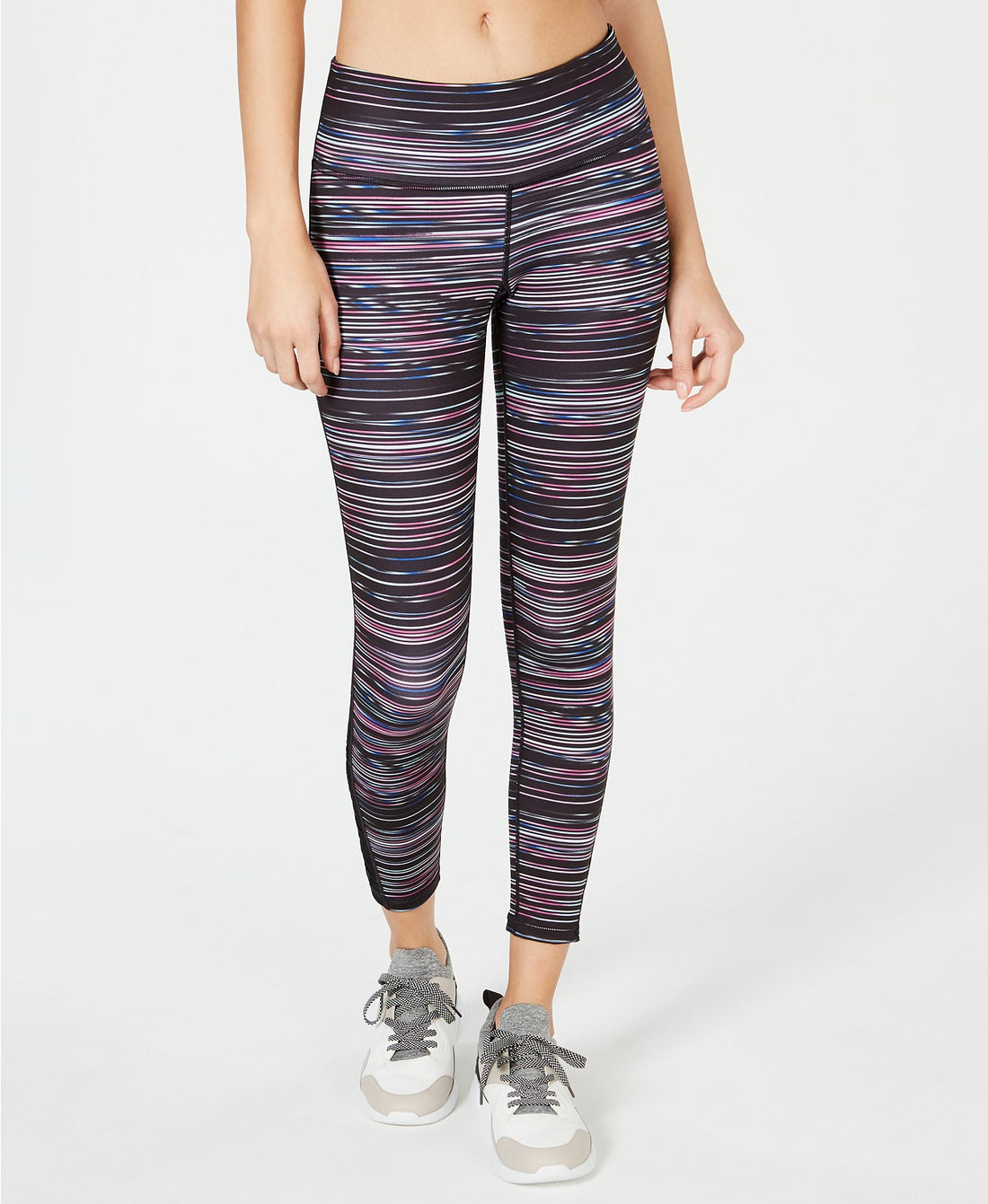 Ideology Womens Space-dyed Mesh-trimmed Leggings