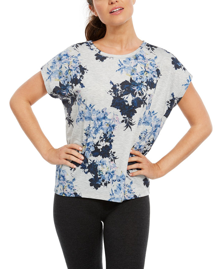 Ideology Womens Floral-print T-shirt