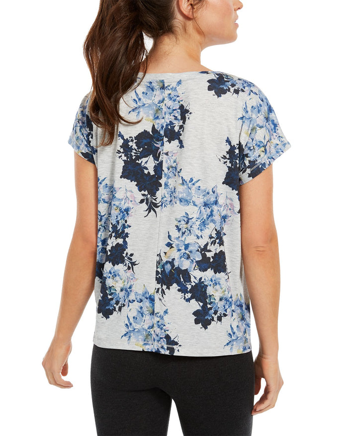 Ideology Womens Floral-print T-shirt