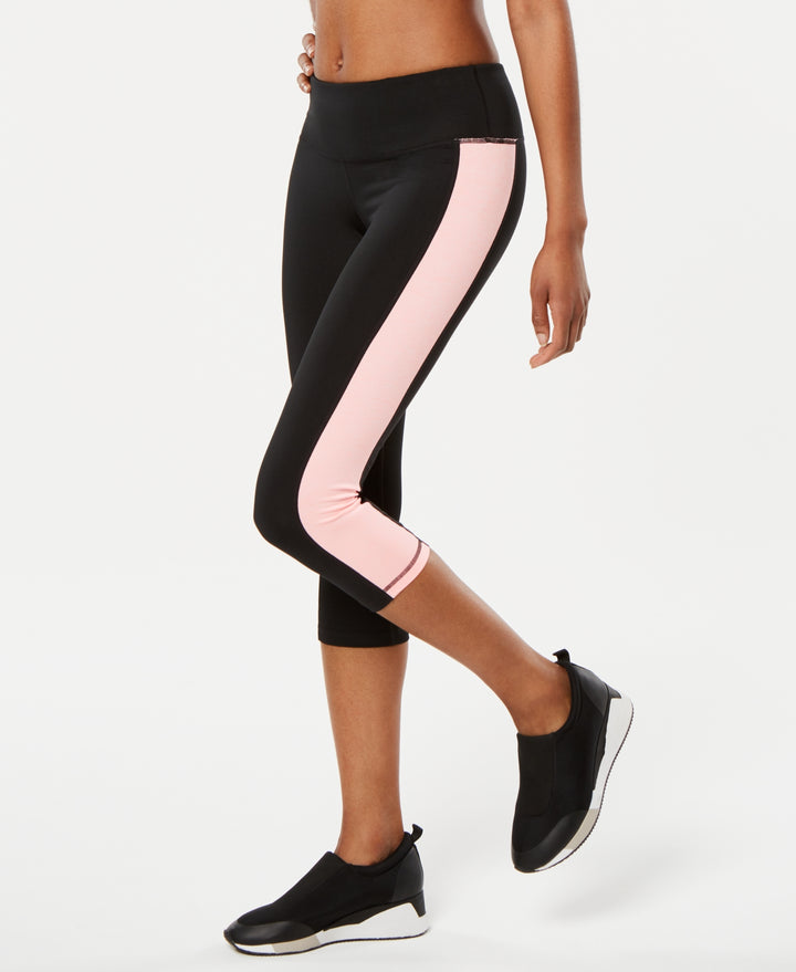 Ideology Womens Colorblocked Cropped Leggings