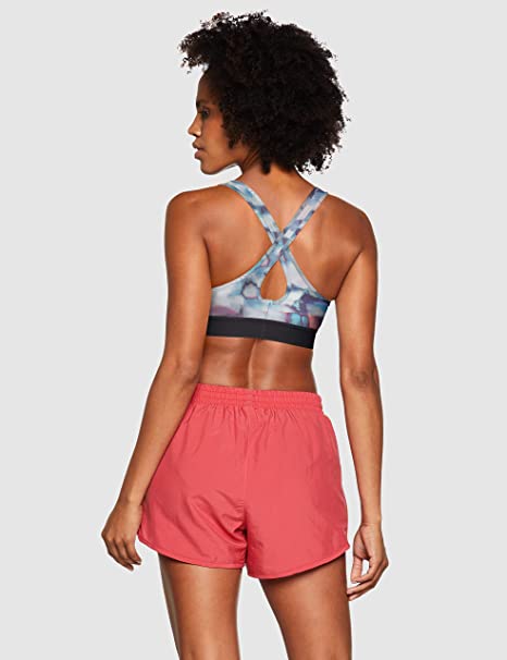 Under Armour Womens Mid Crossback Print Sports Bra