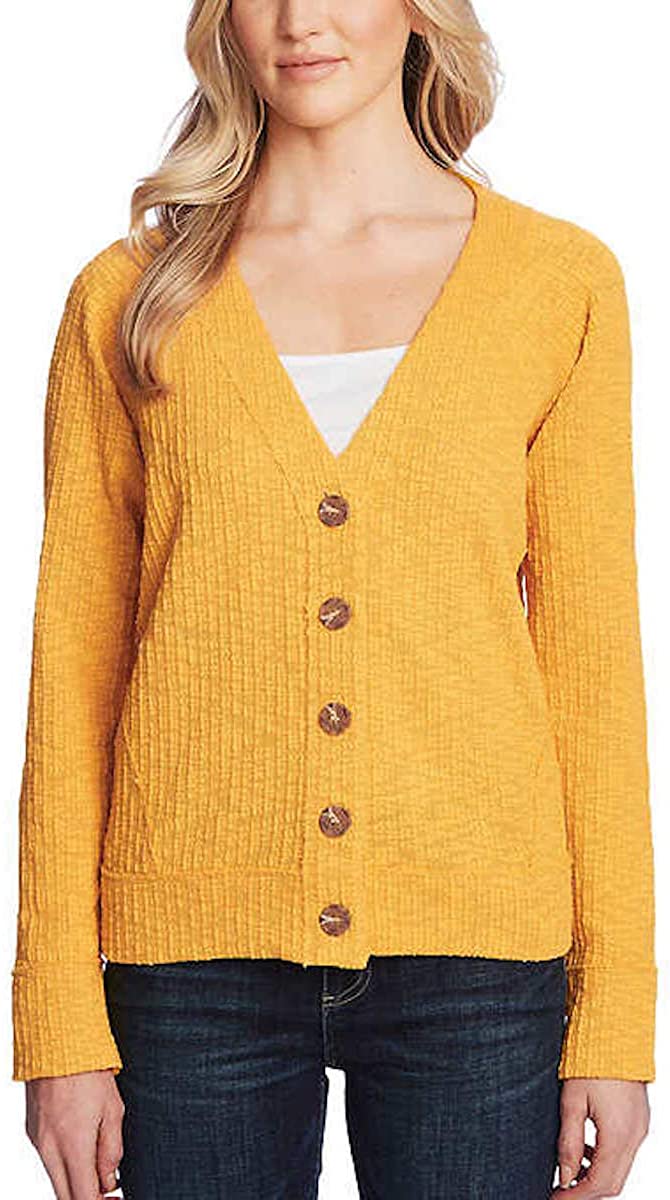 Two By Vince Camuto Womens Button Cardigan